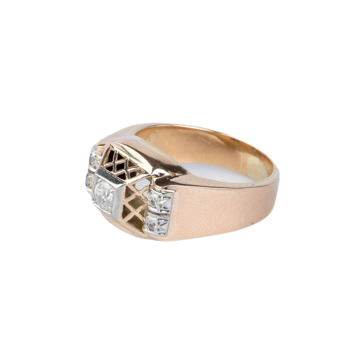 Bague en or rose 18 cts - Image 2