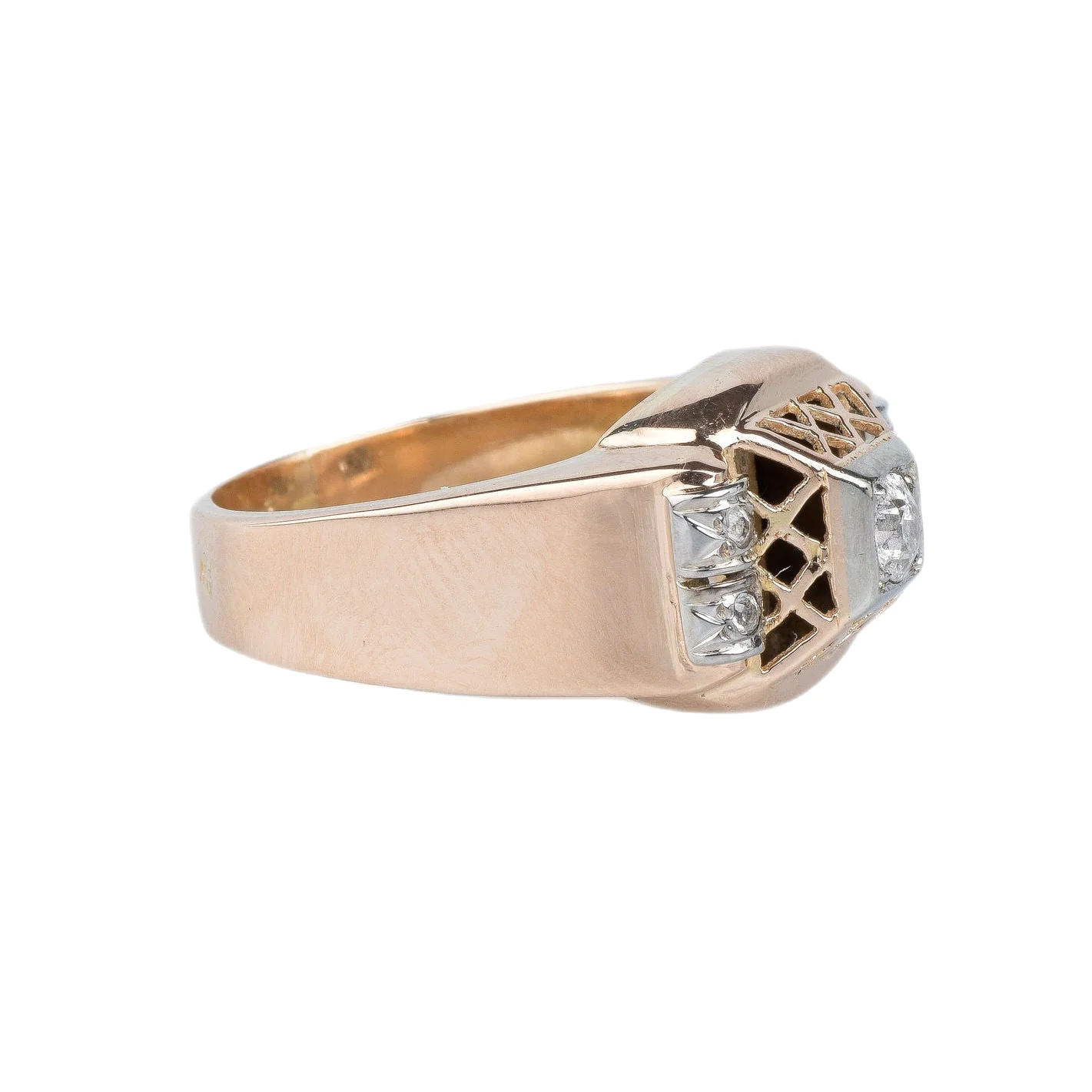 Bague en or rose 18 cts - Image 6