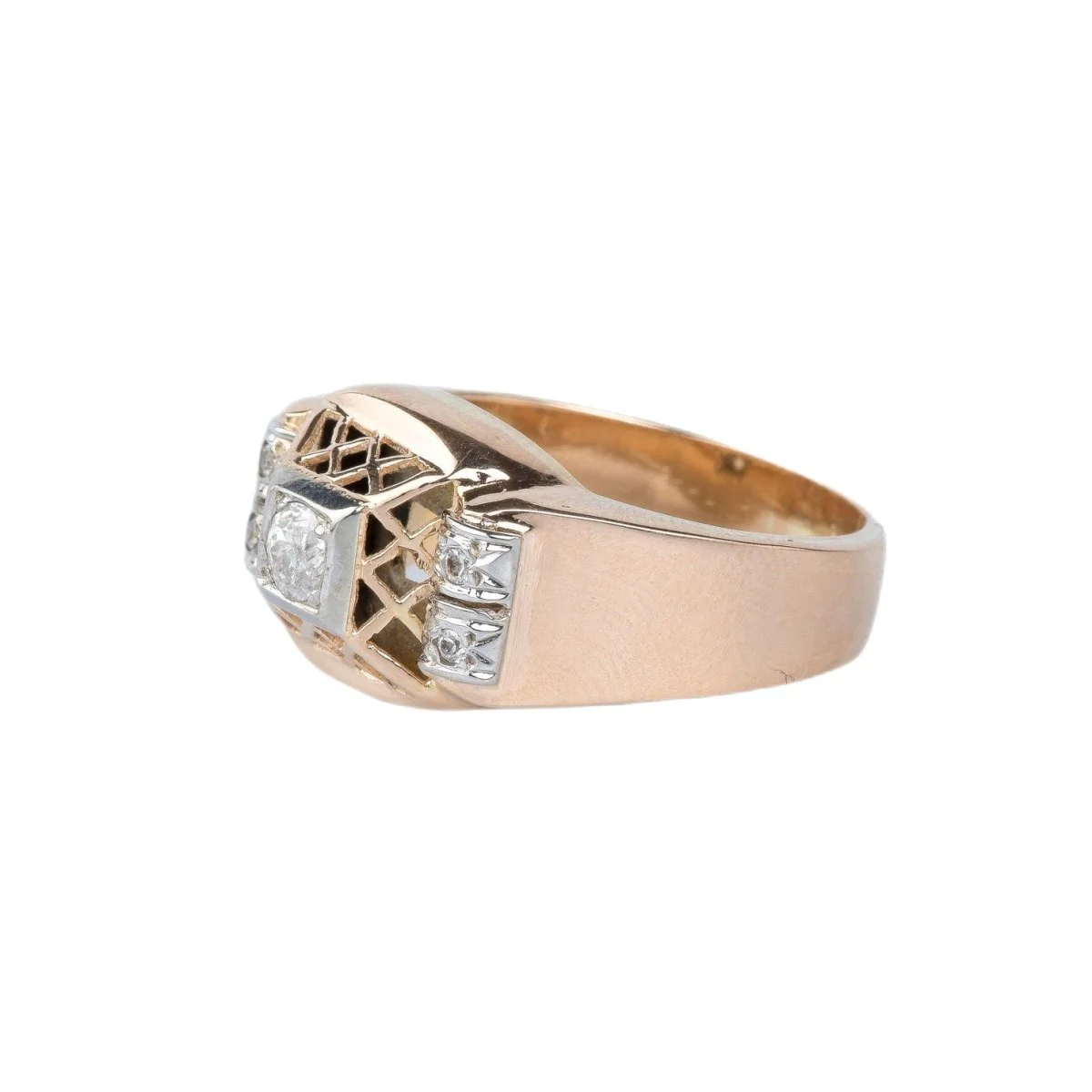 Bague en or rose 18 cts - Image 9