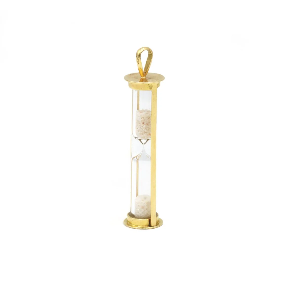 Pendentif en or jaune, verre et sable - Image 2