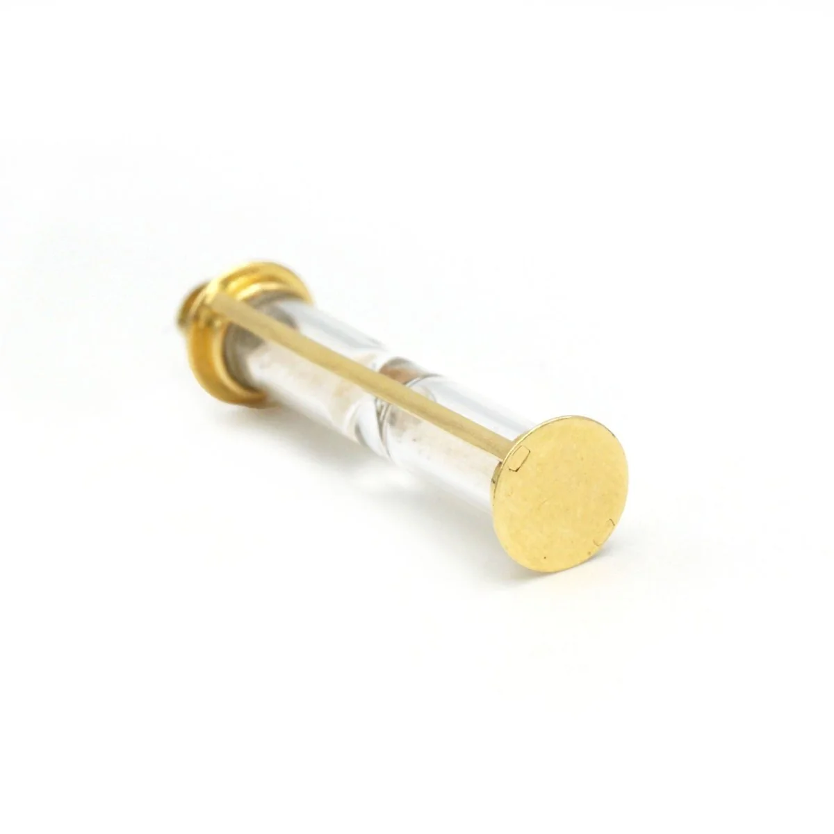 Pendentif en or jaune, verre et sable - Image 3