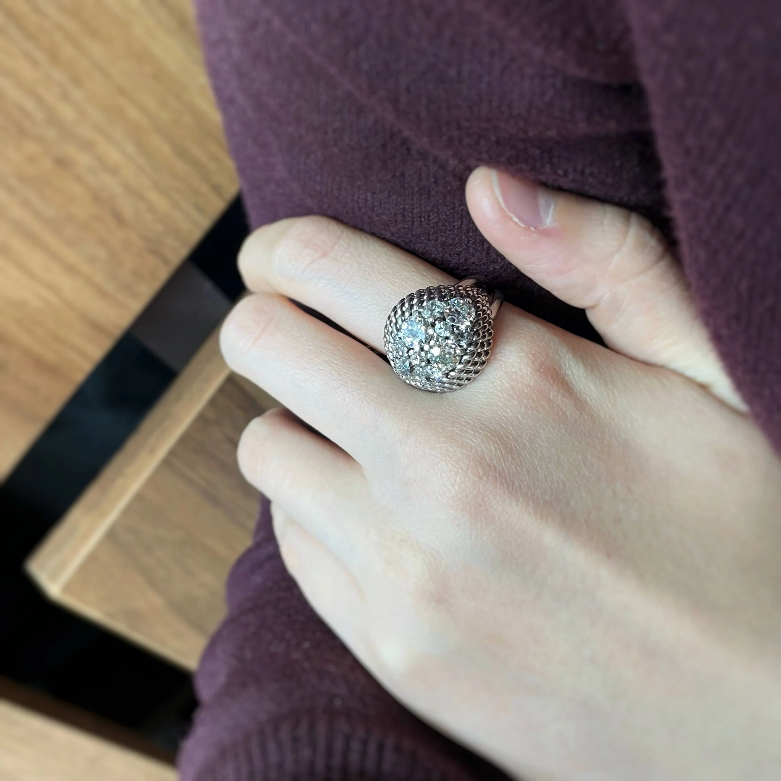 Bague - Platine & Diamants - Image 4
