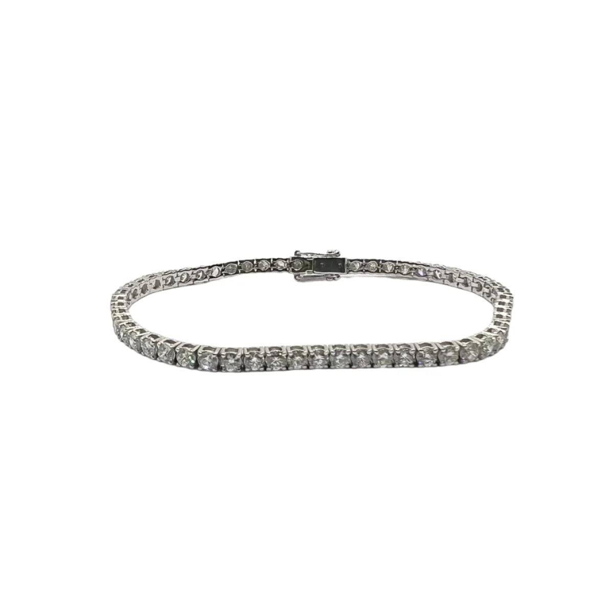 Bracelet Ligne en or blanc et diamants