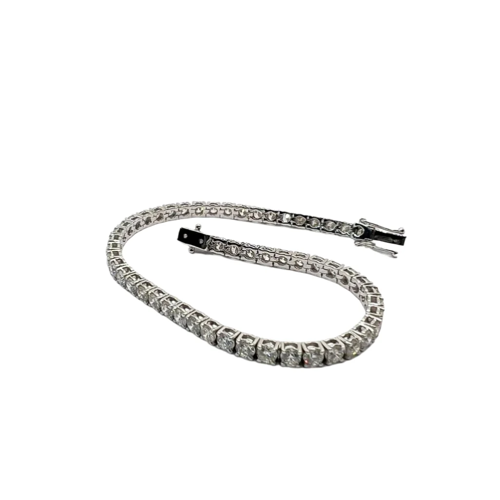 Bracelet Ligne en or blanc et diamants - Image 3
