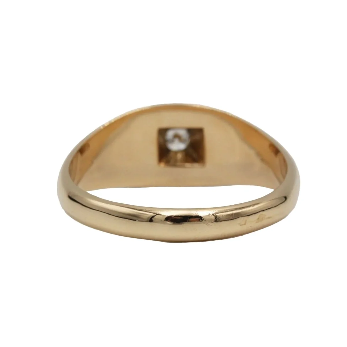 Bague Jonc en or jaune et diamant - Image 4
