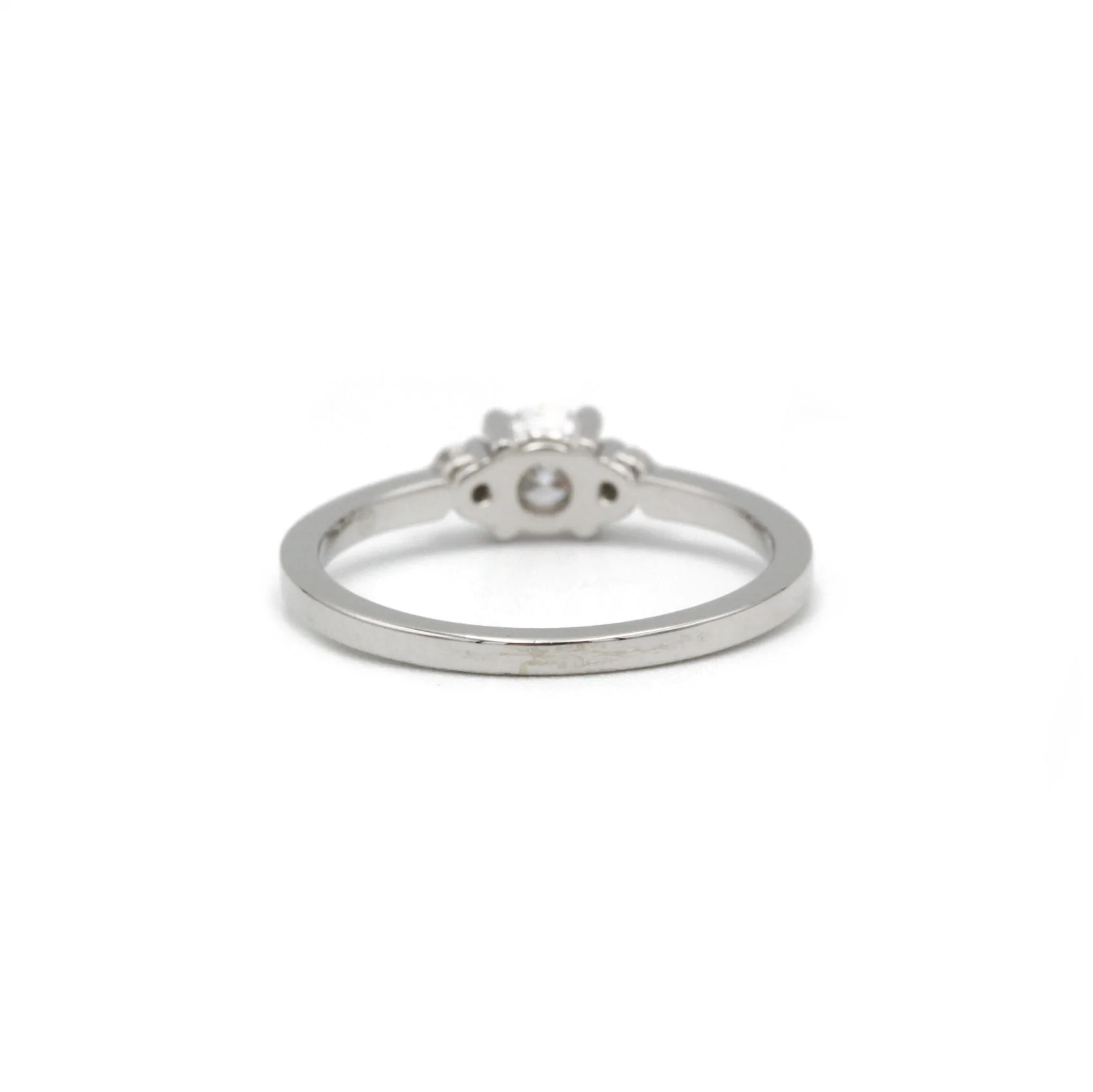 Solitaire accompagné - 0,38 carat D VVS1 - Image 3