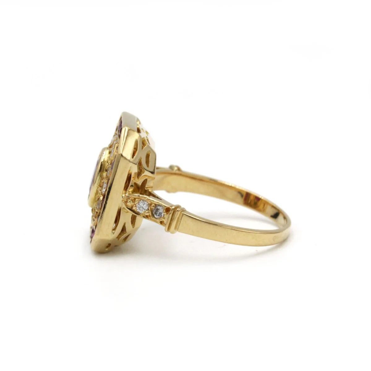 Bague - Or, Rubis & Diamants - Image 3