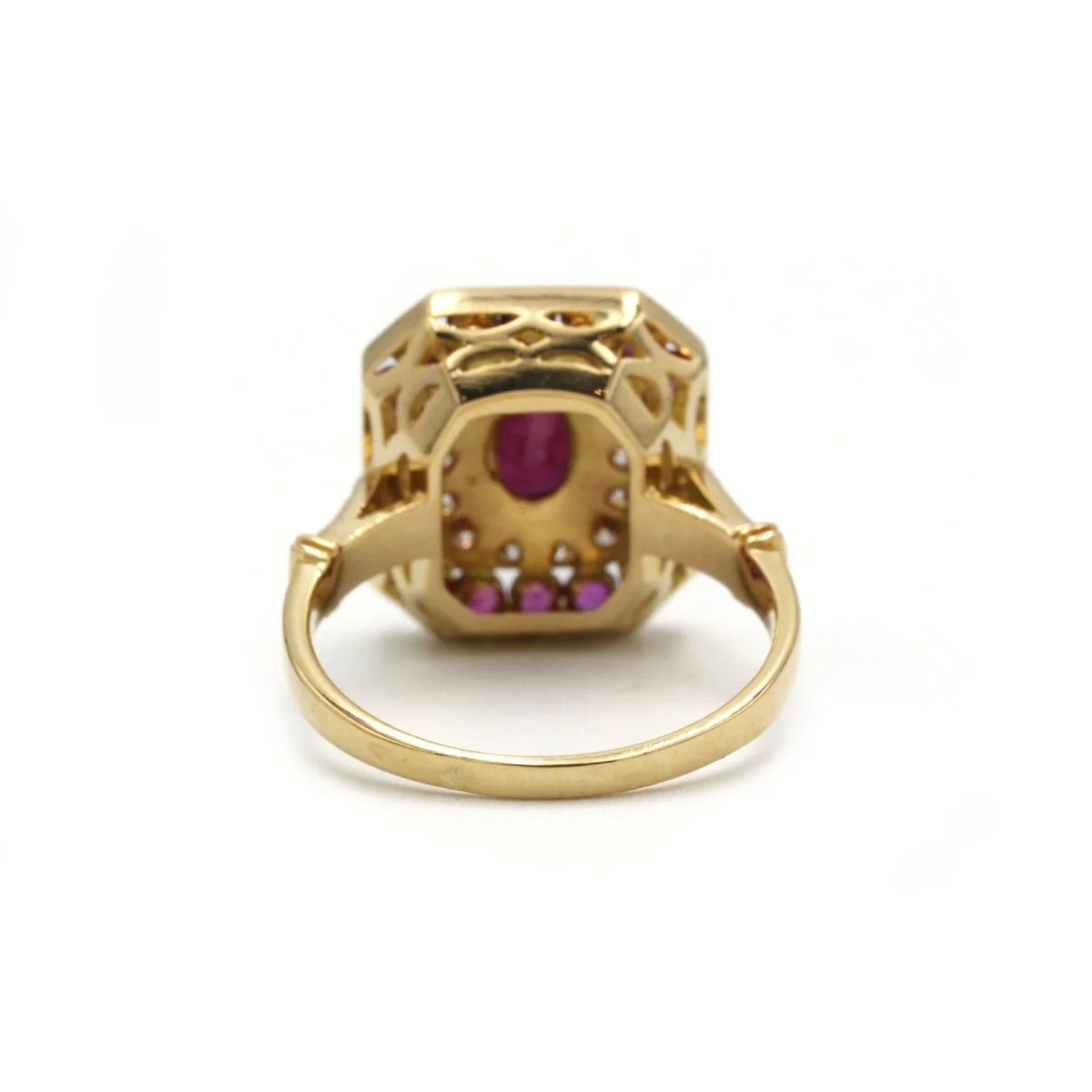 Bague - Or, Rubis & Diamants - Image 4