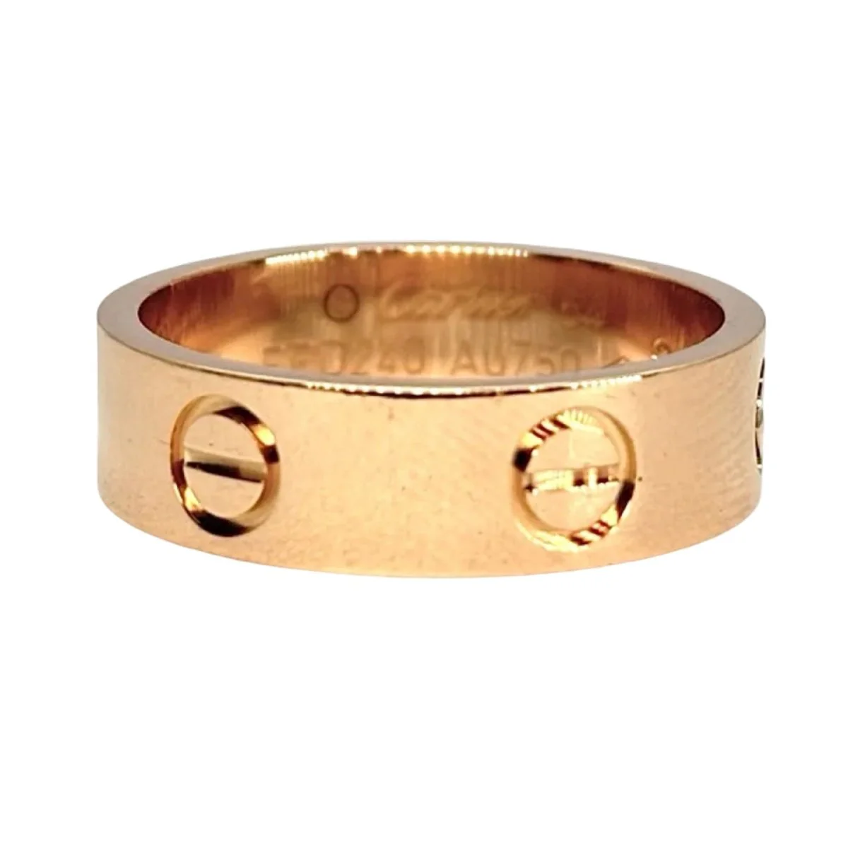 Bague Cartier Love moyen modèle or rose