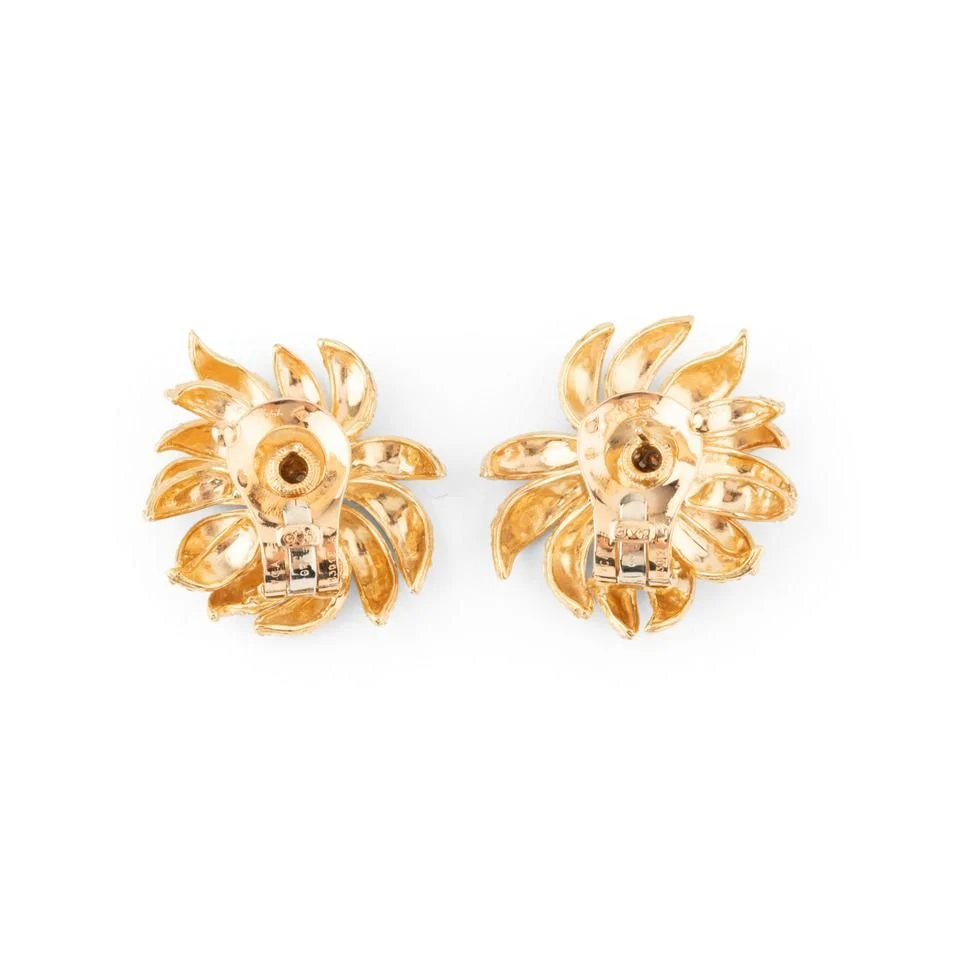 Boucles d'oreilles VAN CLEEF & ARPELS en or jaune et diamants - Image 3