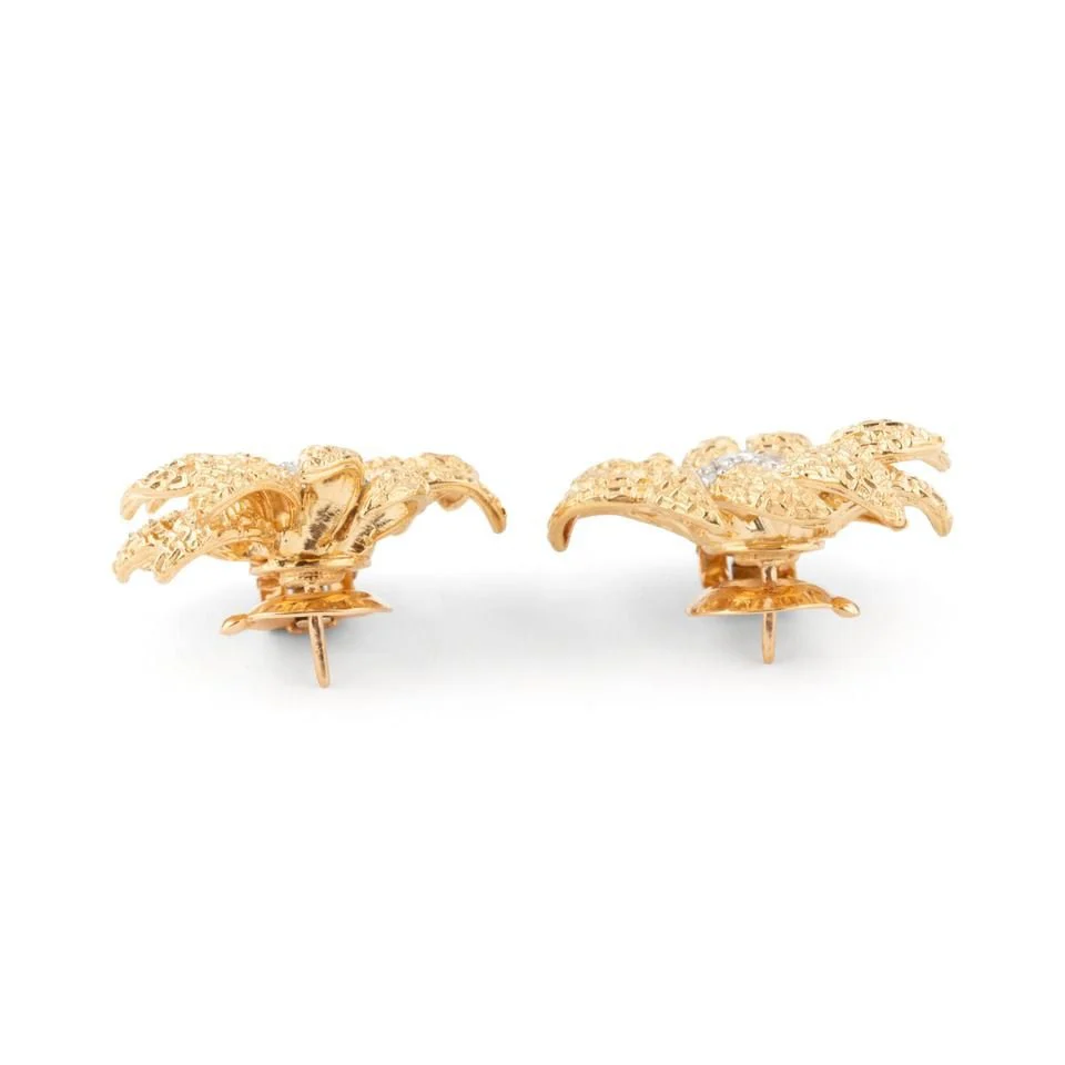 Boucles d'oreilles VAN CLEEF & ARPELS en or jaune et diamants - Image 4
