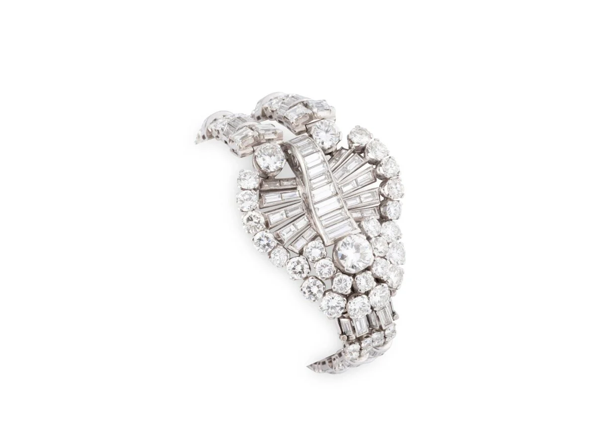 Collier en platine et diamants, transformable - Image 5