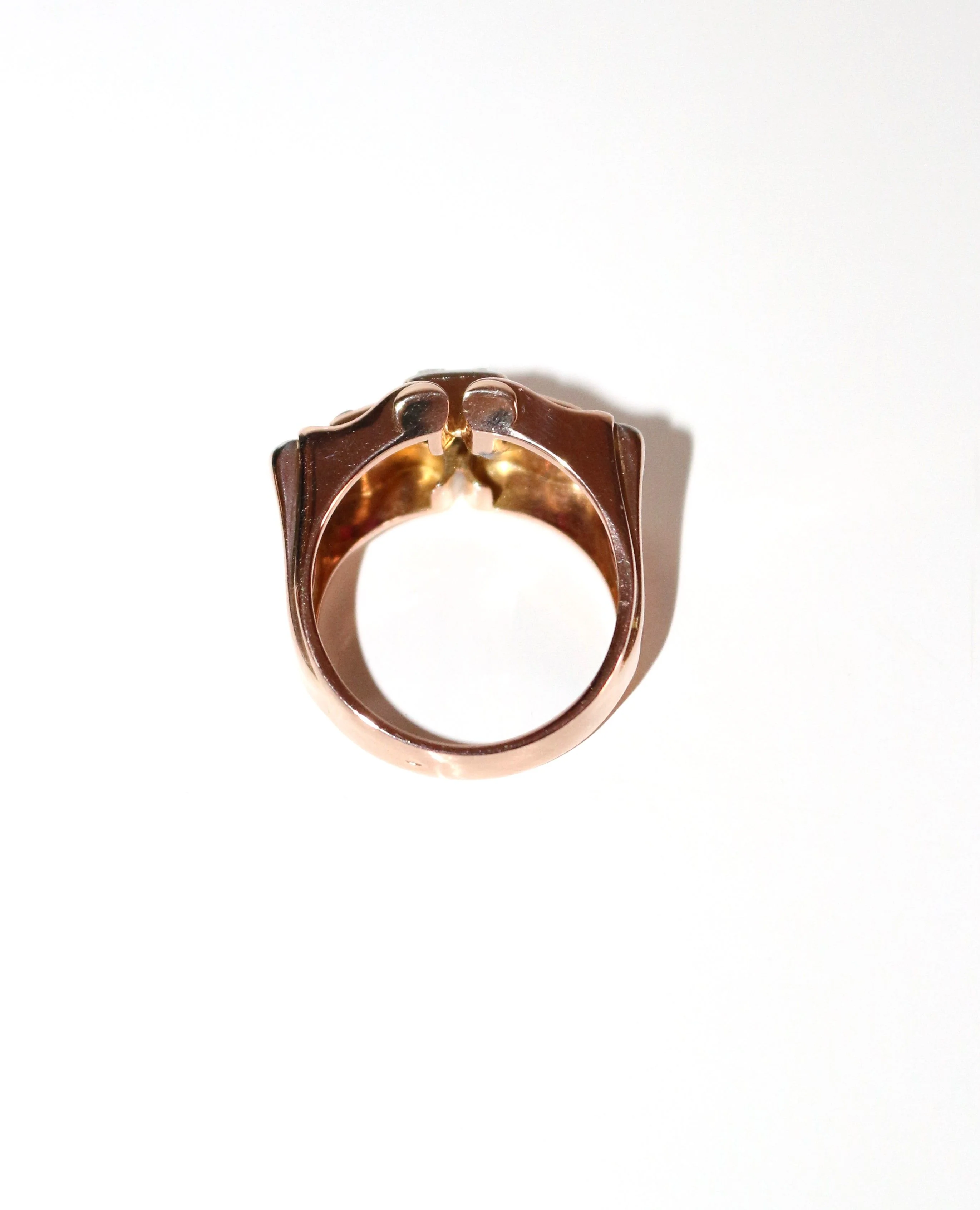 Bague Tank rubis diamants - Image 3