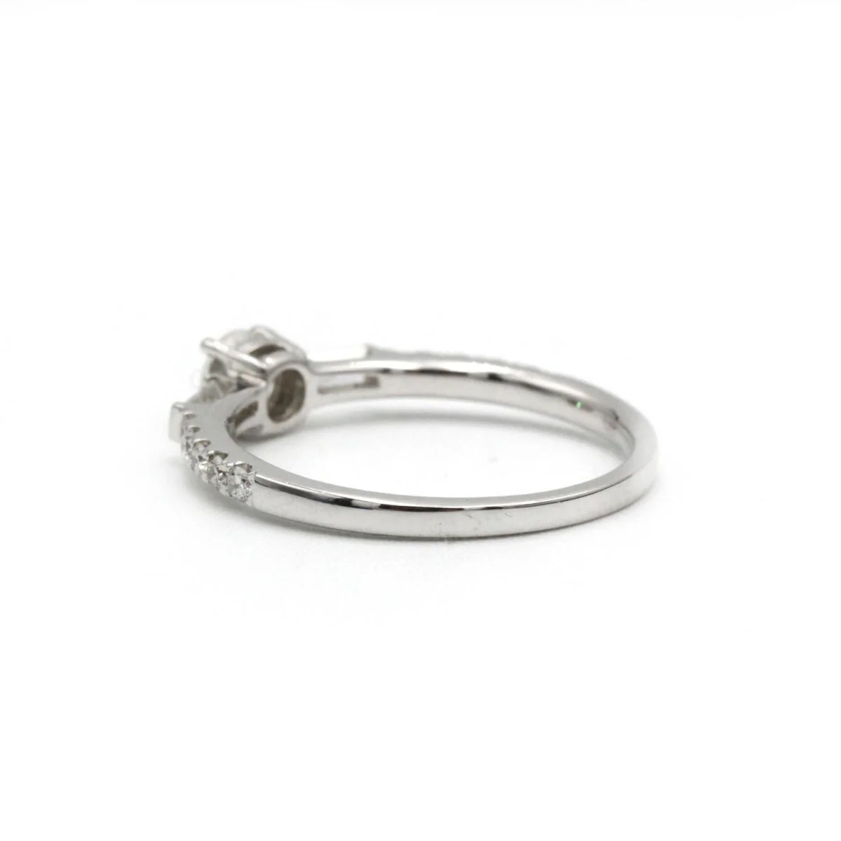 Bague en or blanc et diamants - Image 4