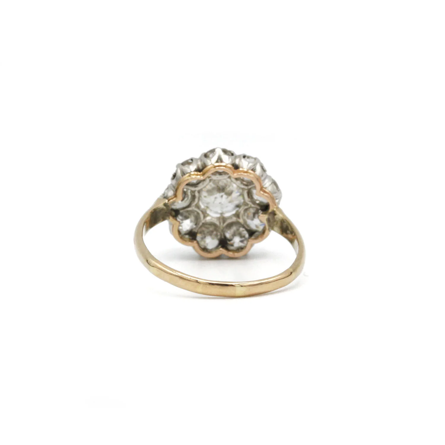 Bague Marguerite - Or, platine et Diamants - Image 2
