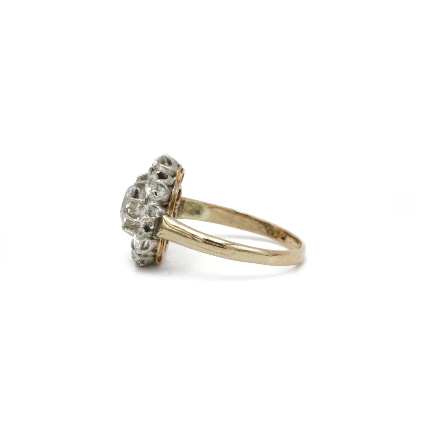 Bague Marguerite - Or, platine et Diamants - Image 3