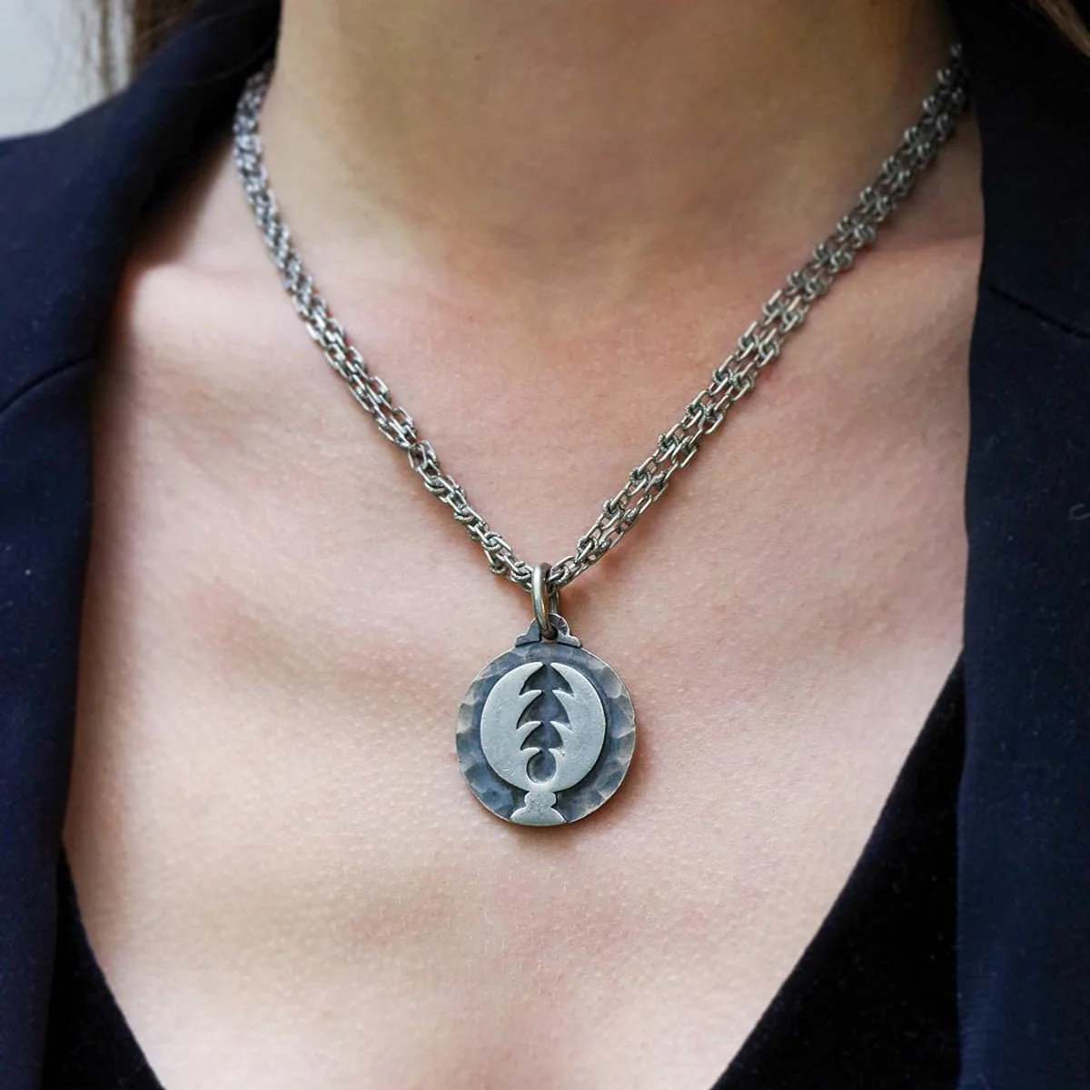 Pendentif JEAN DESPRÉS "Cancer" en argent - Image 2