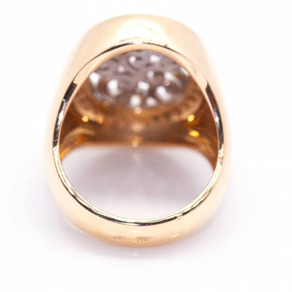 Bague SIGNAL en or bicolore et diamants - Image 2