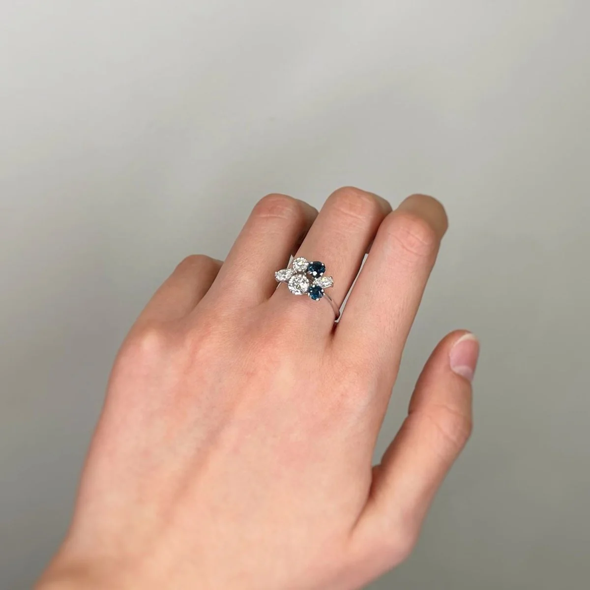 Bague - Or, Saphirs Et Diamants - Image 4