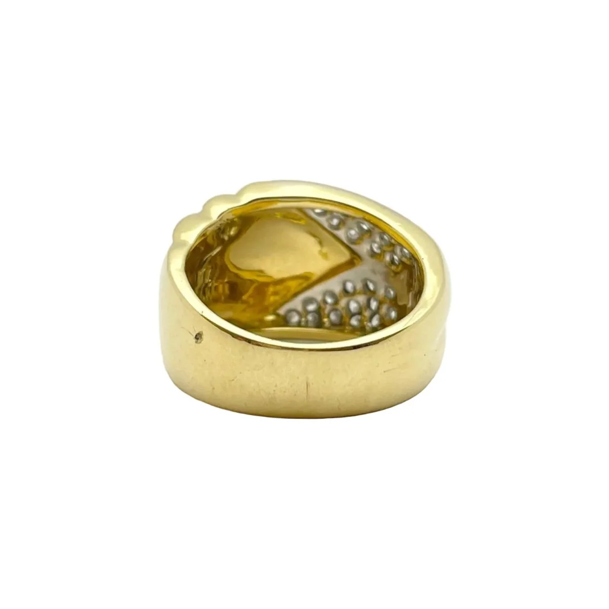 Bague en or blanc, or jaune et diamants - Image 3