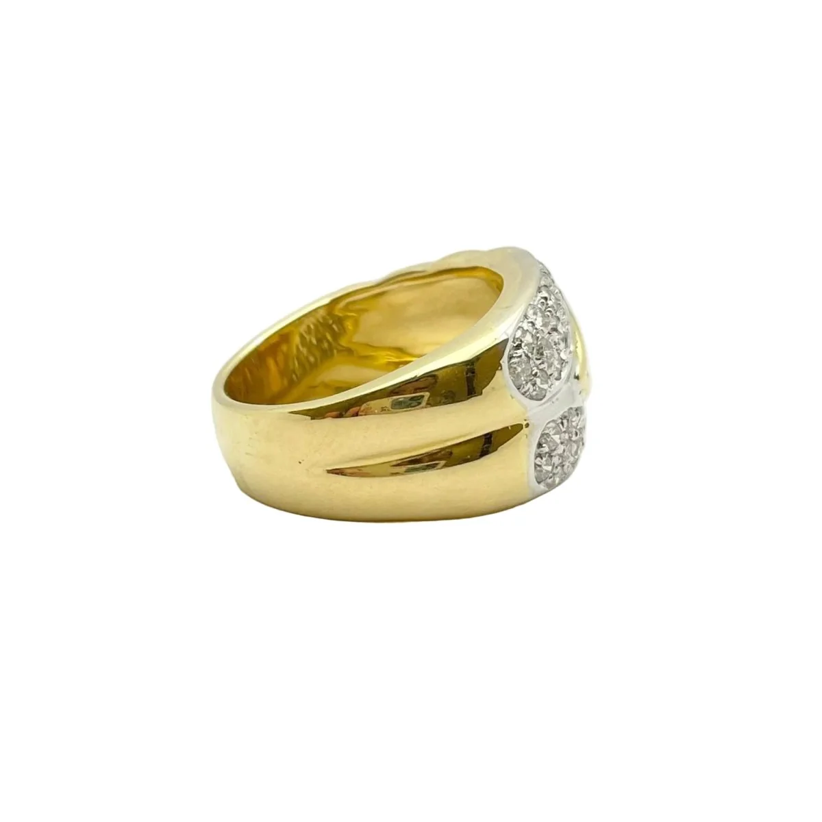 Bague en or blanc, or jaune et diamants - Image 4