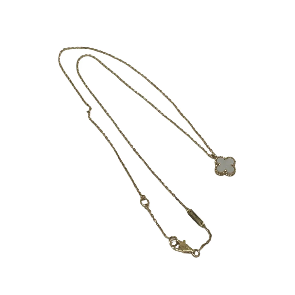 Collier VAN CLEEF & ARPELS "Sweet Alhambra" en or jaune et nacre - Image 2