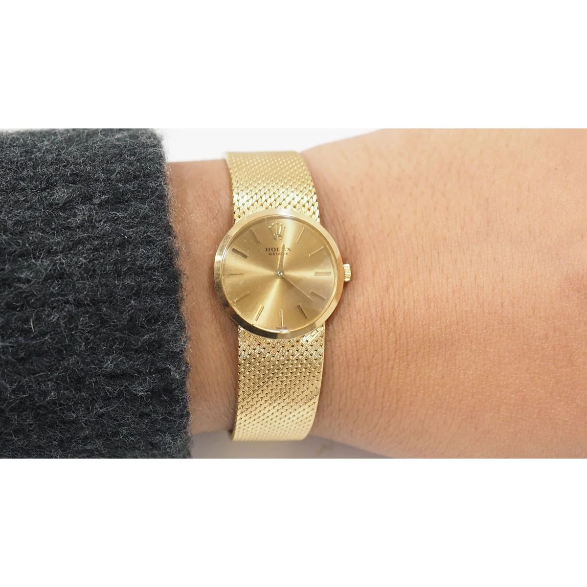 Montre Mécanique ROLEX "Cellini" en or jaune - Image 2