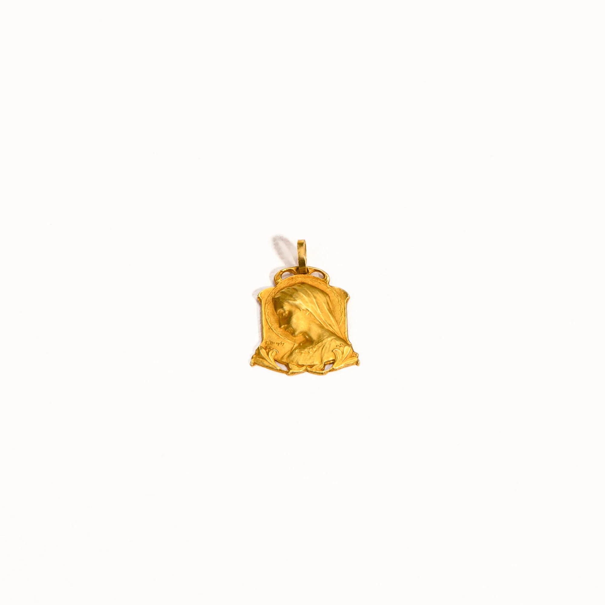 Médaille la Vierge et les lys signée E. Dropsy - Image 3