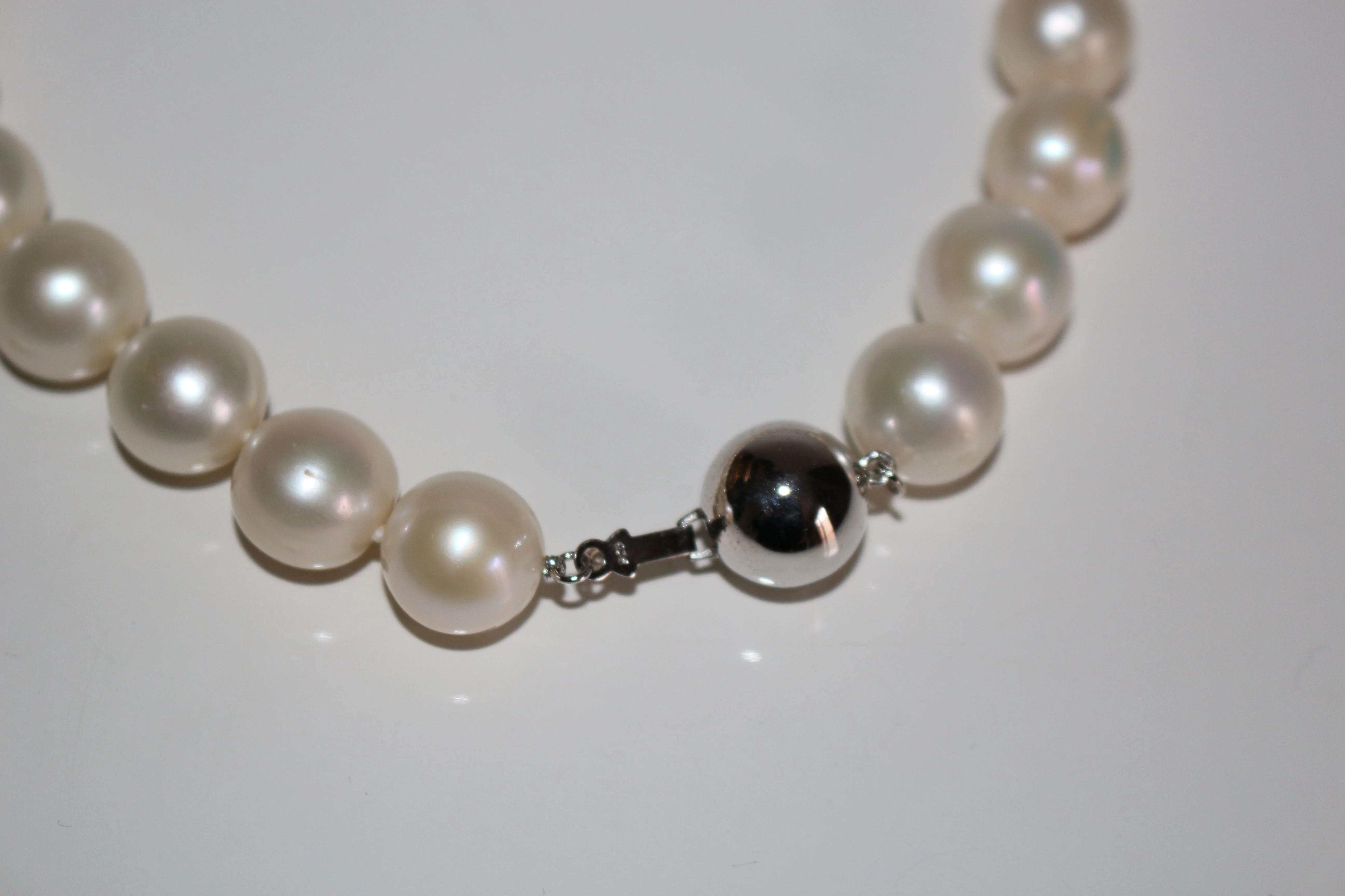 Collier De Grosses Perles De Culture Crème - Image 6
