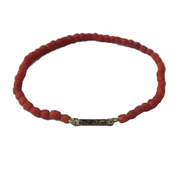 Bracelet Souple en or rose et corail