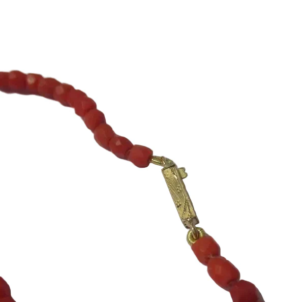 Bracelet Souple en or rose et corail - Image 3