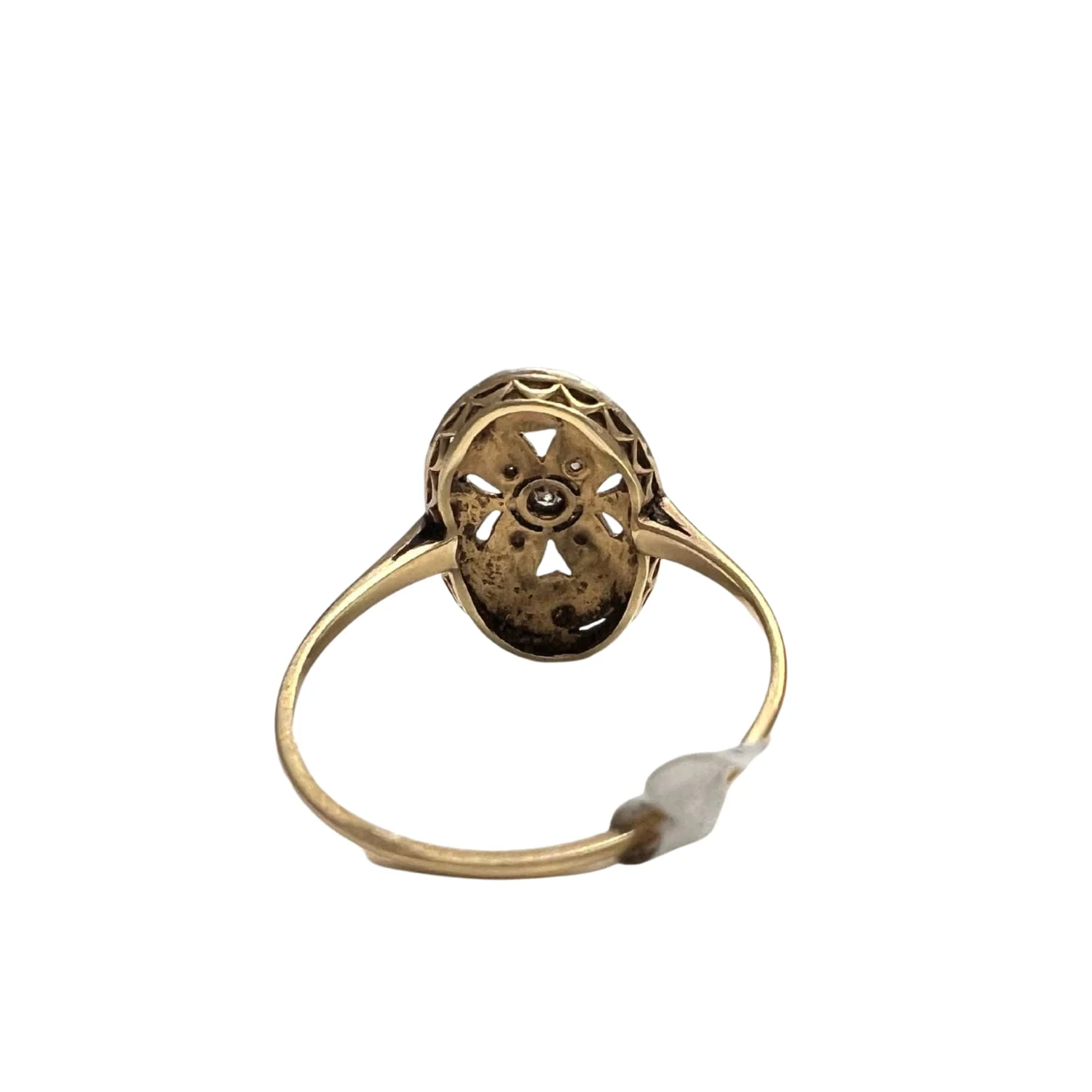 SORTIJA de PLATINO y ORO 18 kts ART DECO AÑOS 1930-35 con DIAMANTES - Image 4