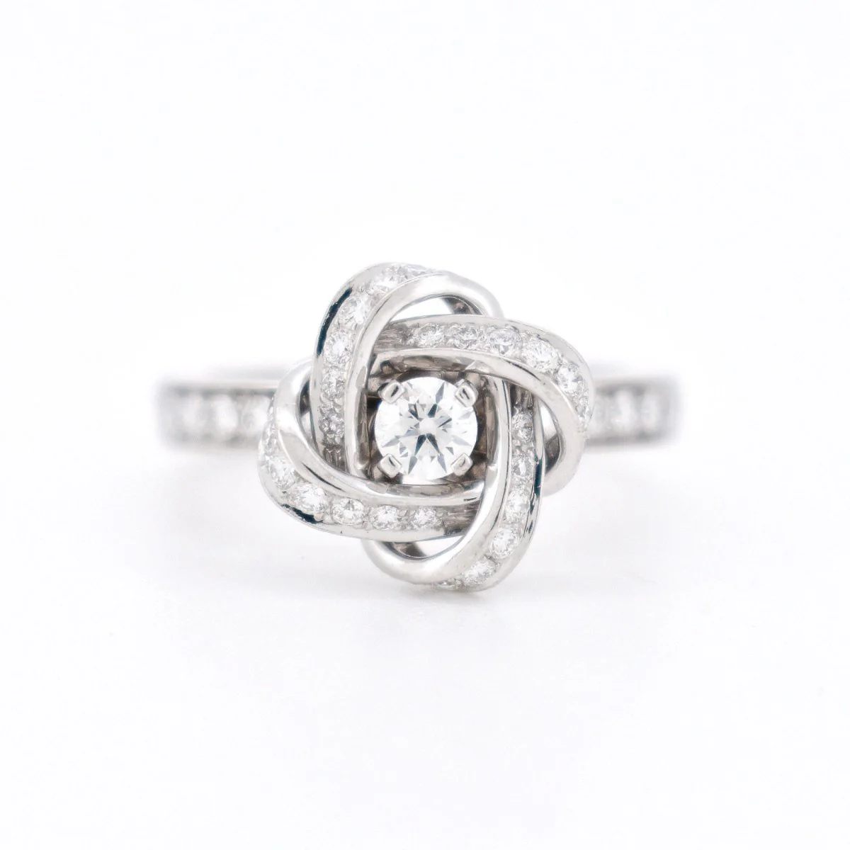 Boucheron - Collection Pivoine - Bague Or Blanc 18 carats et Diamants