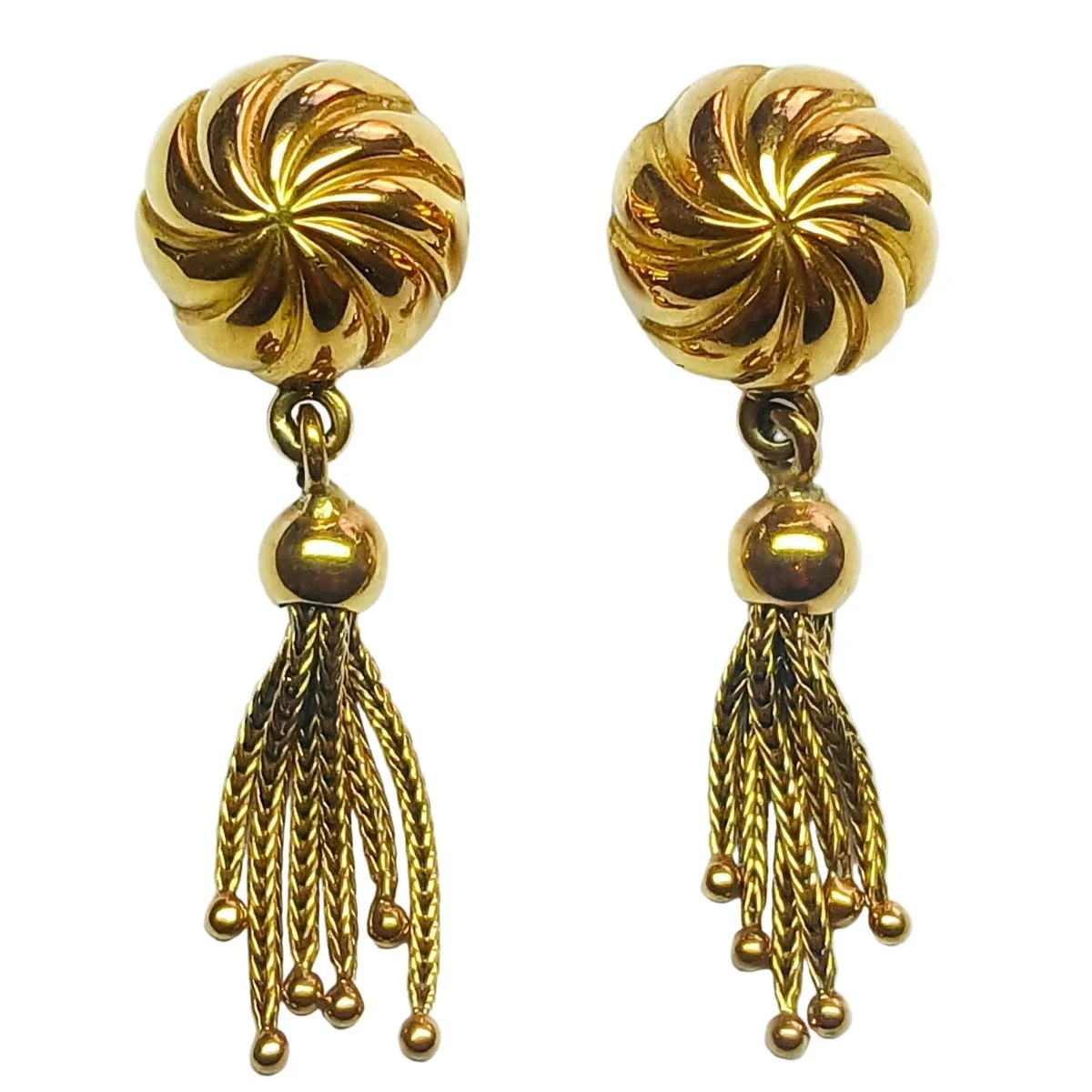 Boucles d'oreilles Pendantes en or jaune