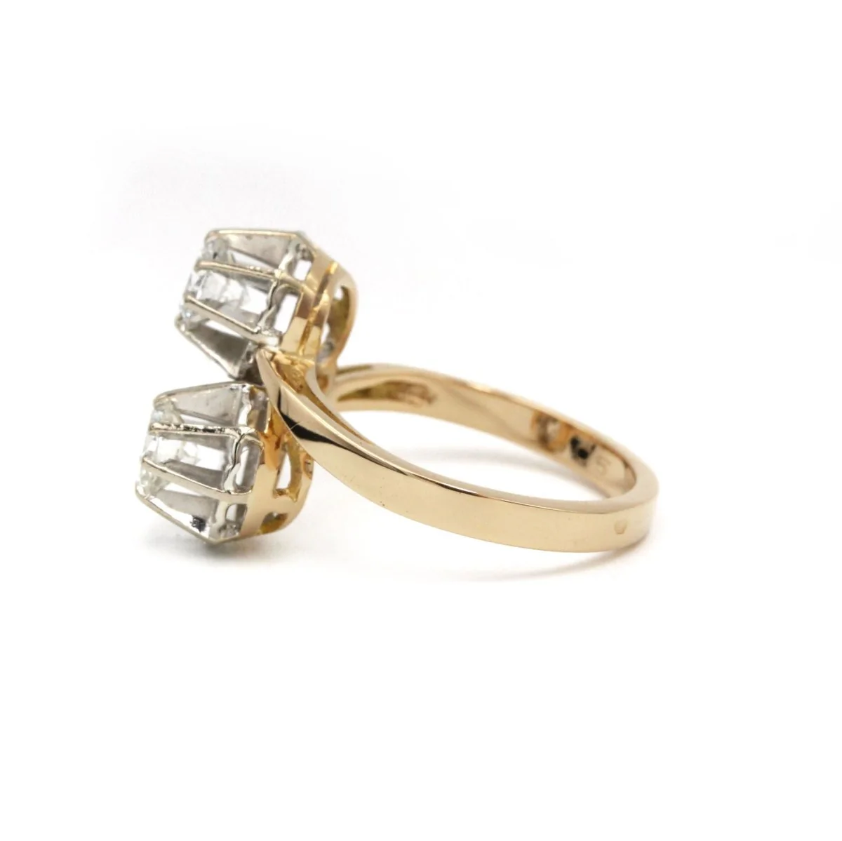 Bague Toi & Moi - Or Bi-colore & Diamants - Image 2