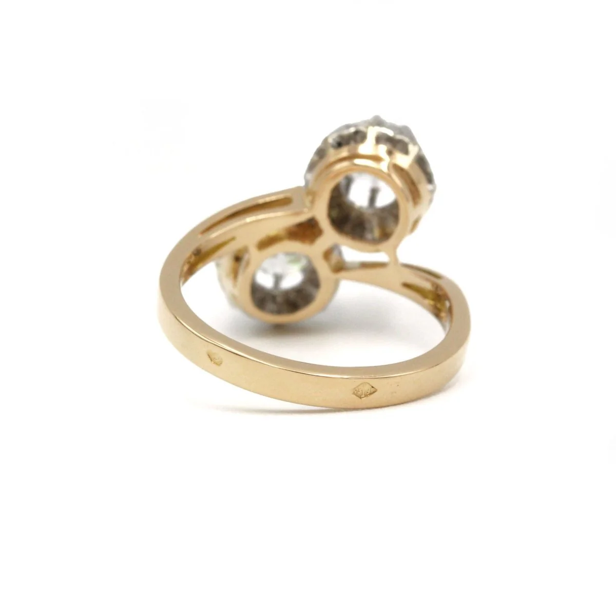 Bague Toi & Moi - Or Bi-colore & Diamants - Image 3