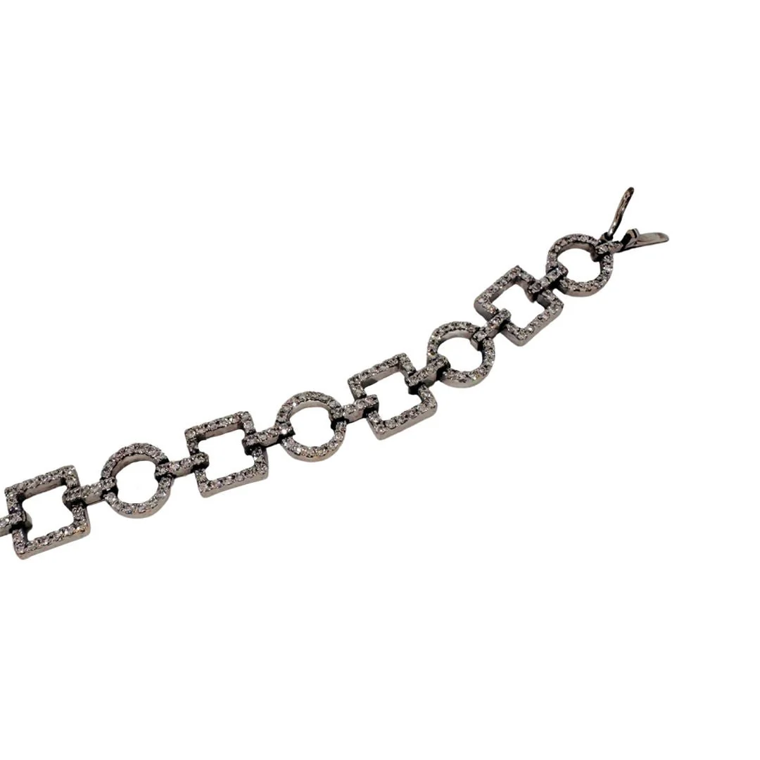 Bracelet "ELLA" en or blanc et diamants - Image 3