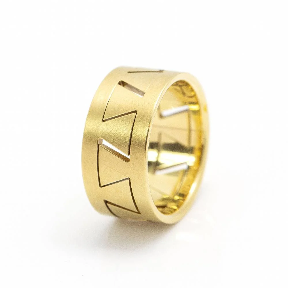 Bague Bandeau NIESSING "Meandro" en or jaune - Image 3