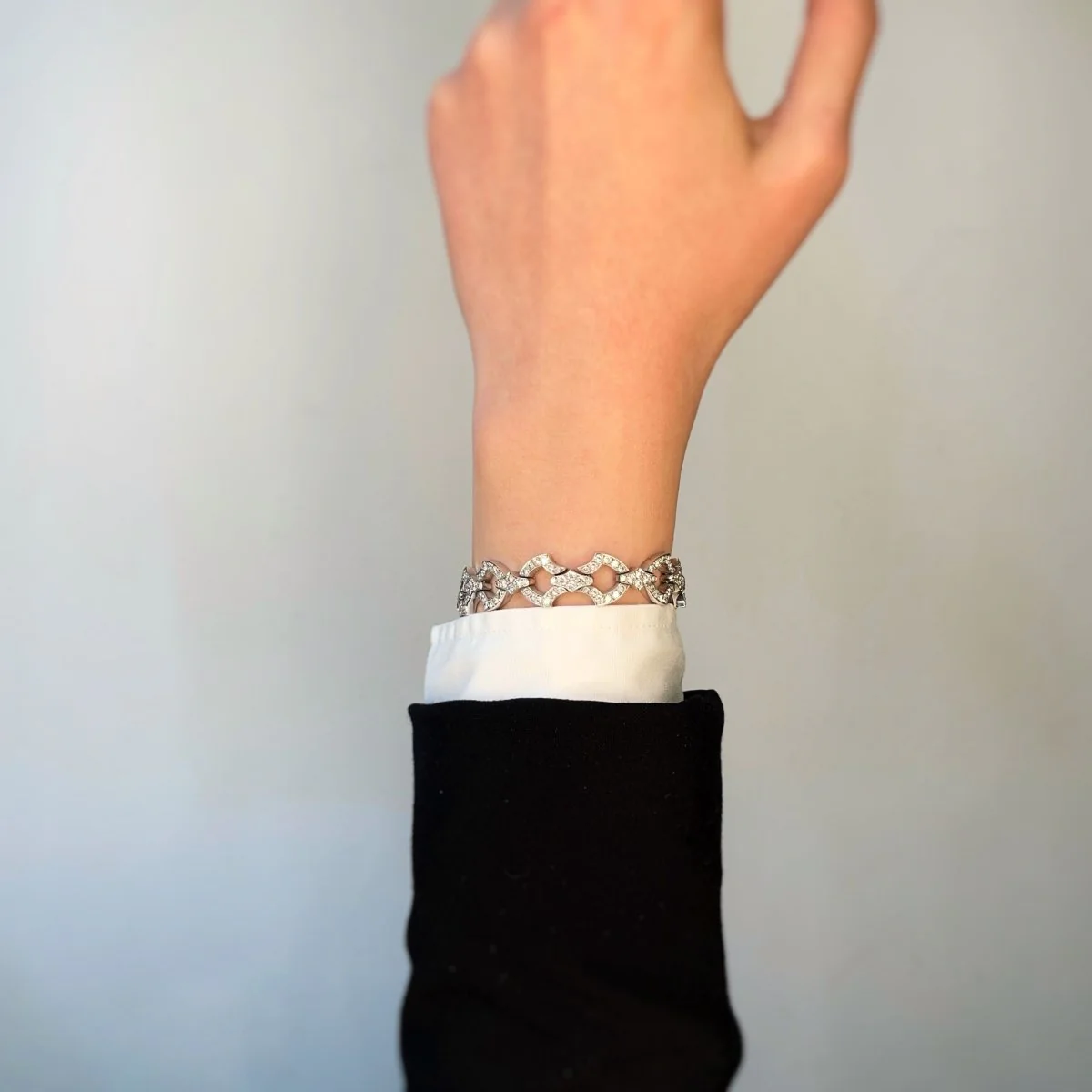 Bracelet style Art Déco - Or et diamants - Image 6