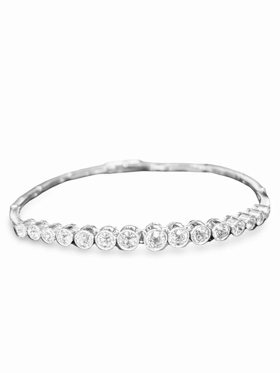 Bracelet platine et diamants 1,5 ct - Image 3