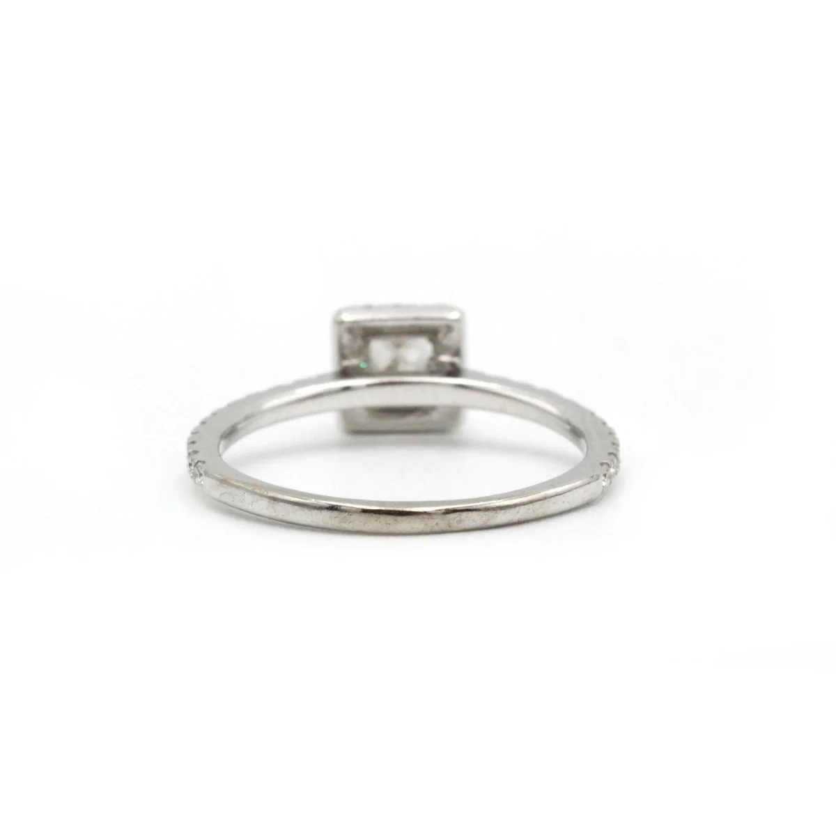 Bague Solitaire en or blanc et diamant - Image 5