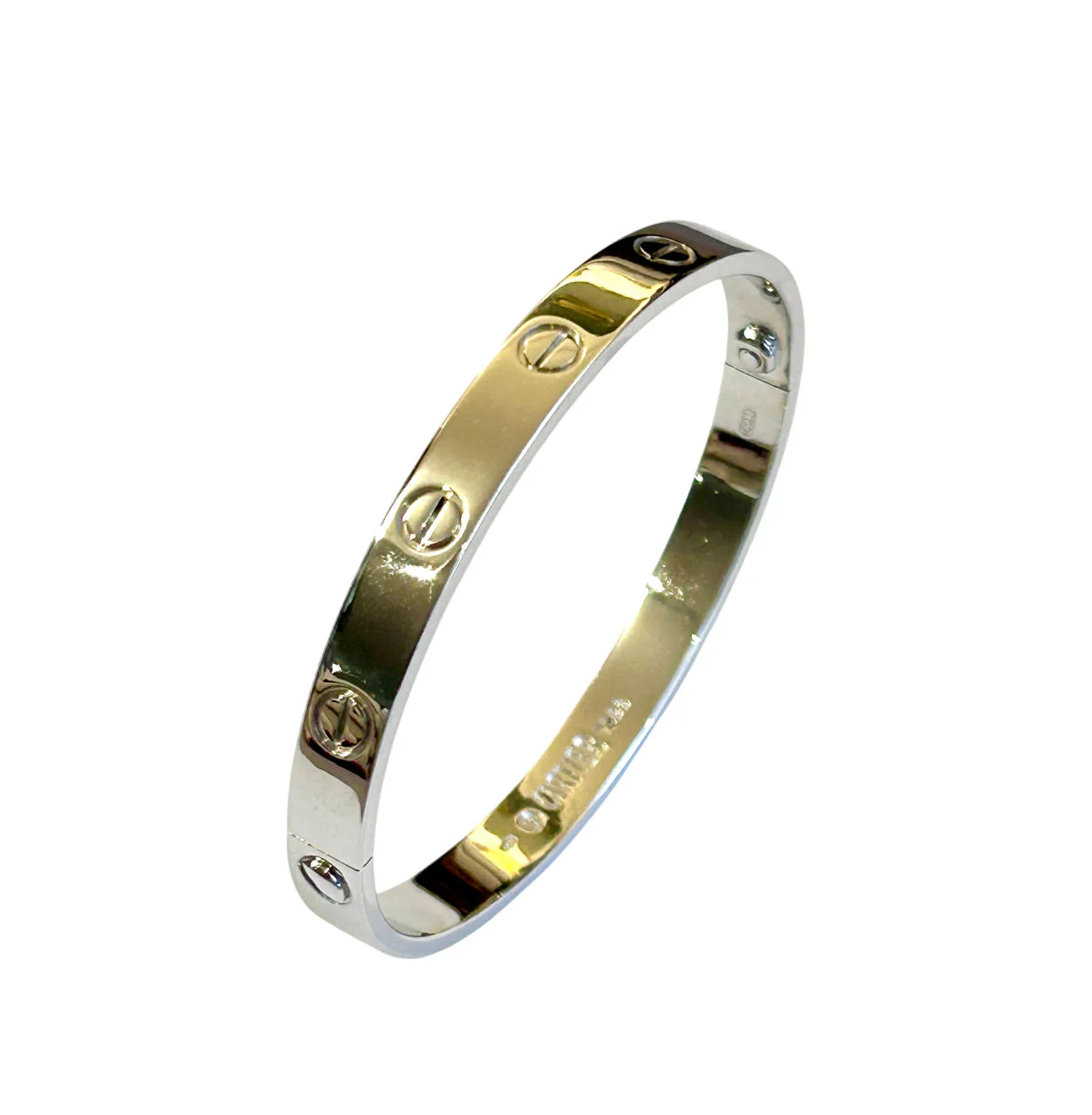 Bracelet Cartier "Love" en or blanc, taille 17