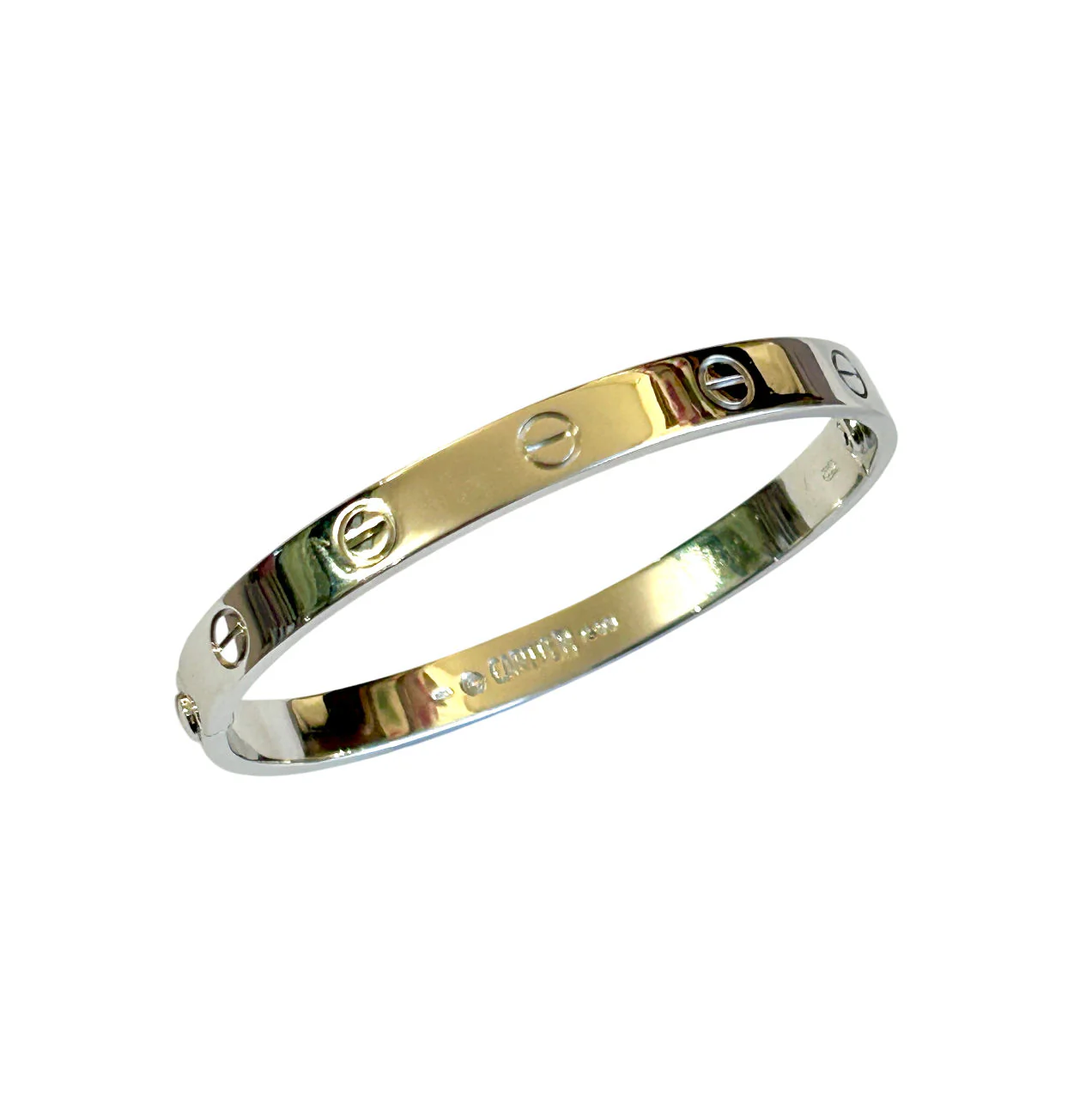 Bracelet Cartier "Love" en or blanc, taille 17 - Image 2
