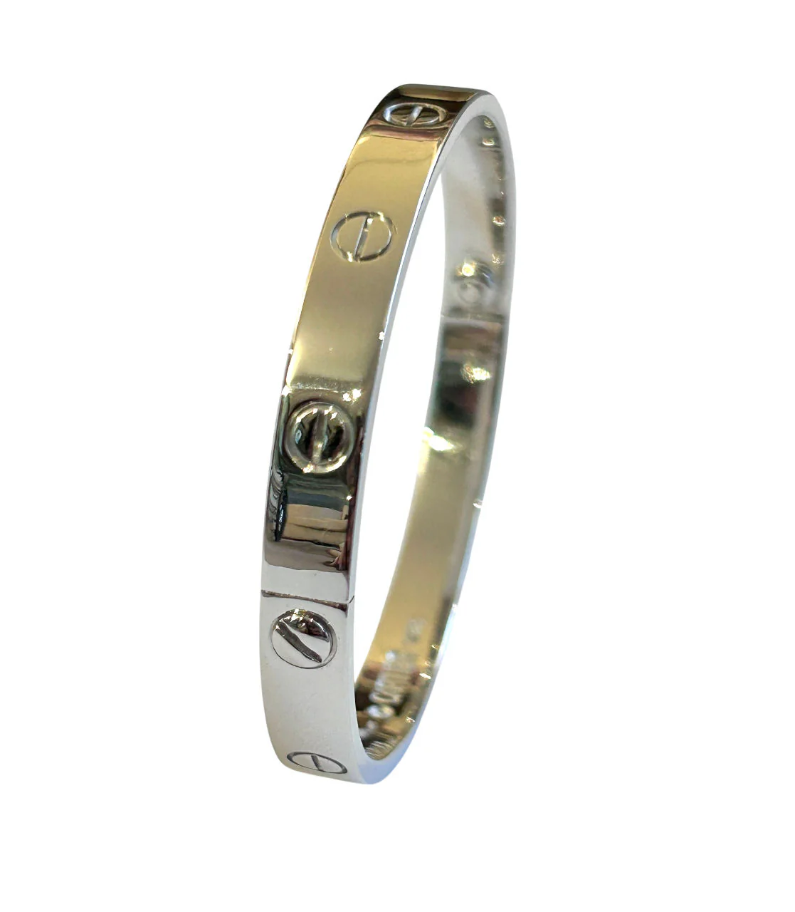 Bracelet Cartier "Love" en or blanc, taille 17 - Image 3