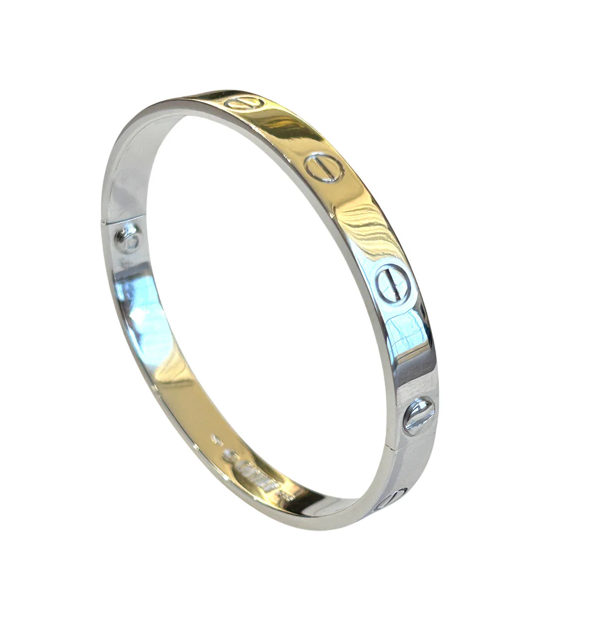 Bracelet Cartier "Love" en or blanc, taille 17 - Image 5
