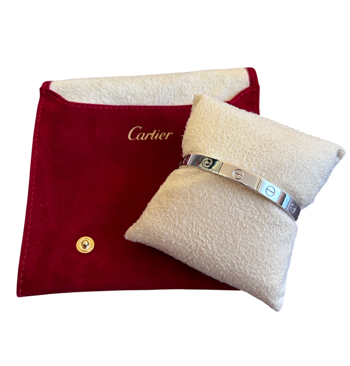 Bracelet Cartier "Love" en or blanc, taille 17 - Image 7