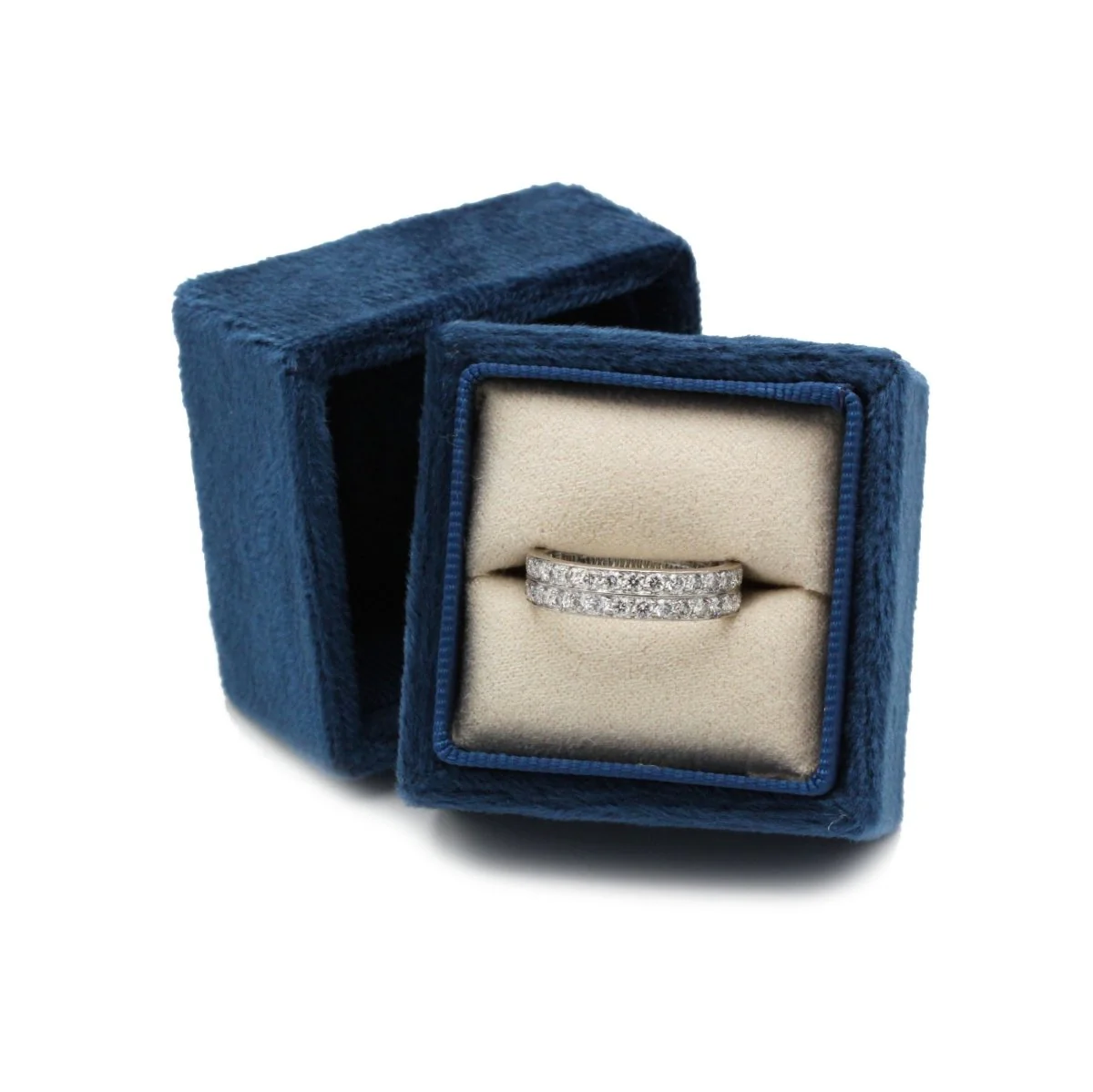 Bague - Or blanc et diamants - Image 6