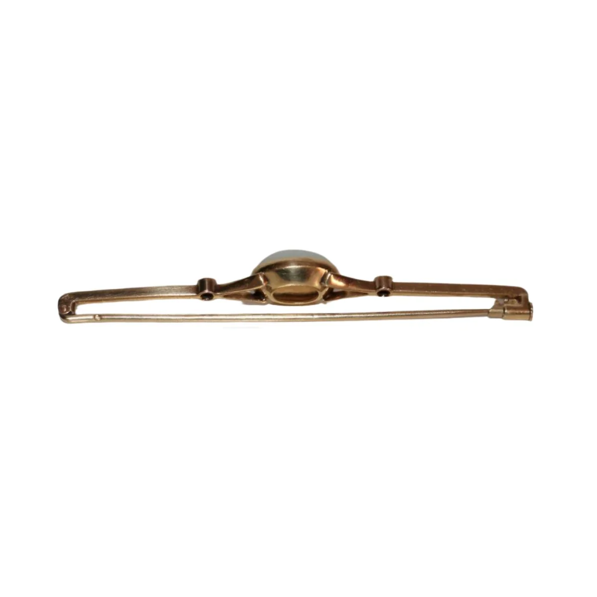 Broche Barrette en or jaune, rubis et opale - Image 3