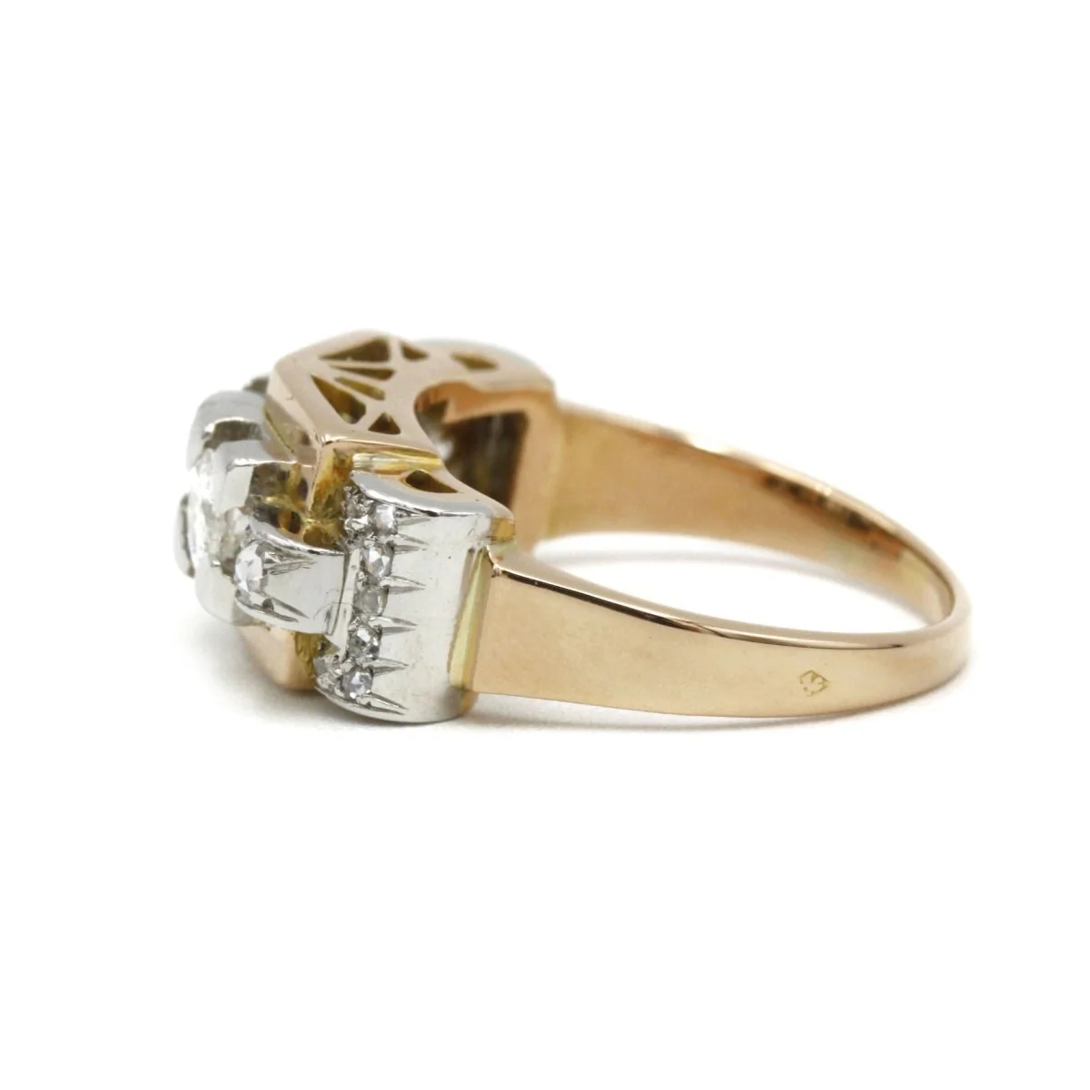 Bague - Or, Platine & Diamants - Image 3