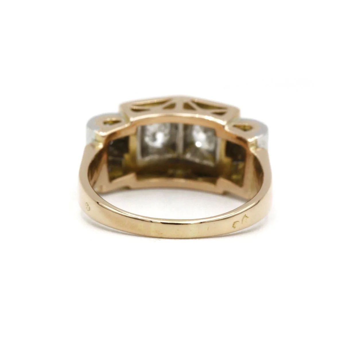 Bague - Or, Platine & Diamants - Image 4